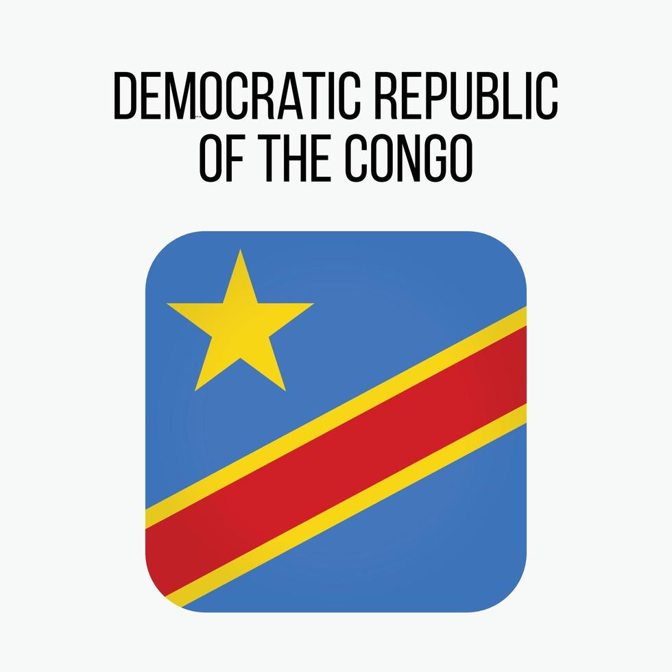 Congo Vector Flag Independence Day
