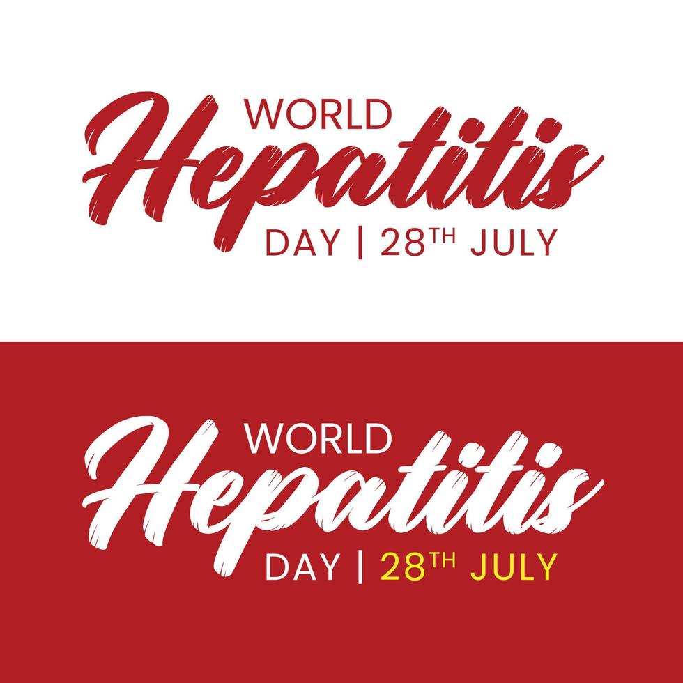 World Hepatitis Day Design Vector