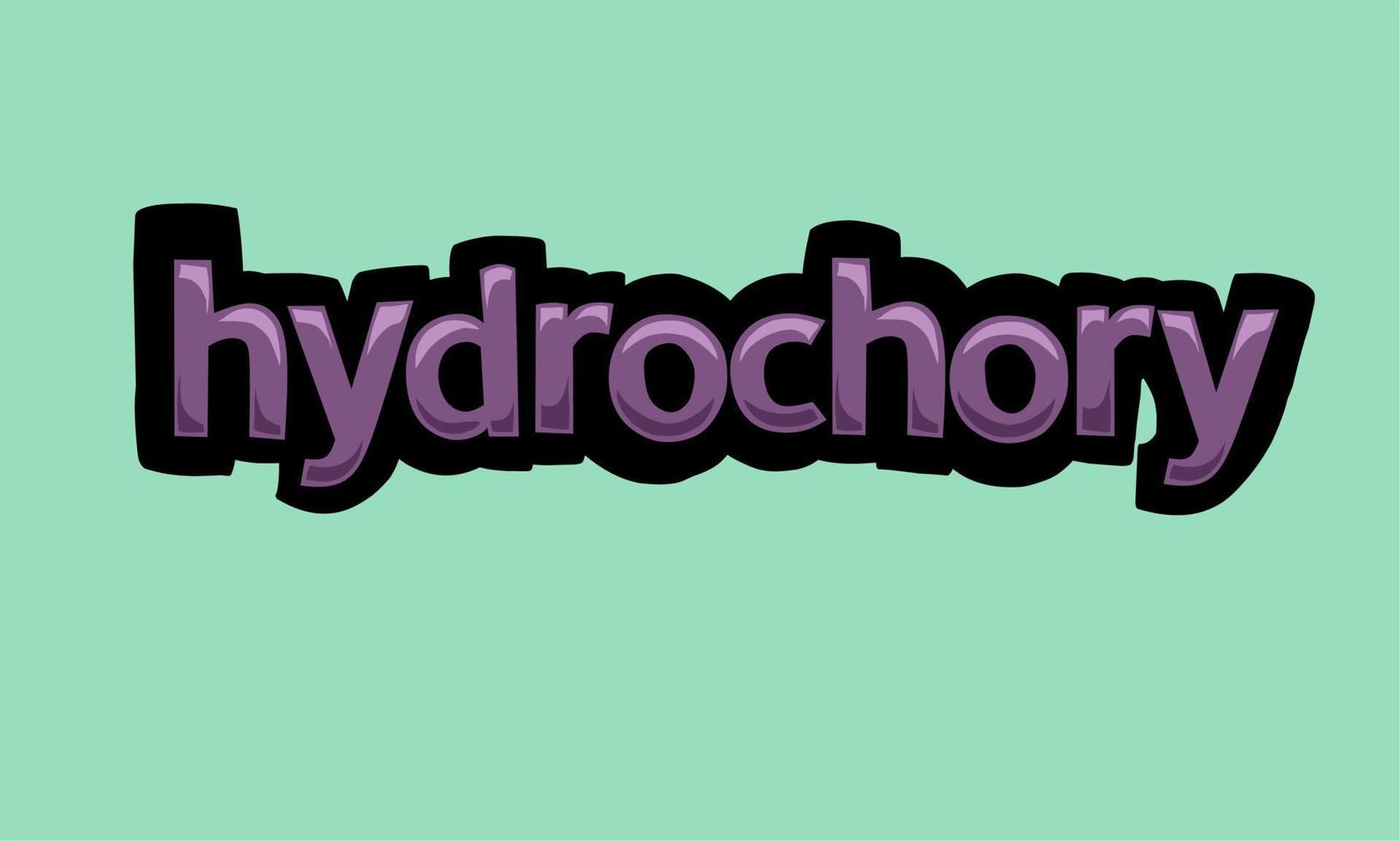 HYDROCHORY background writing vector design