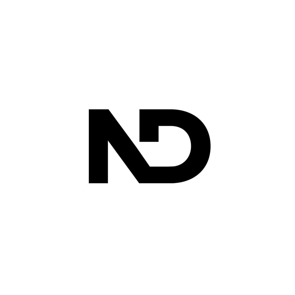 letter ND initial logo template vector illustration icon element Pro Vector