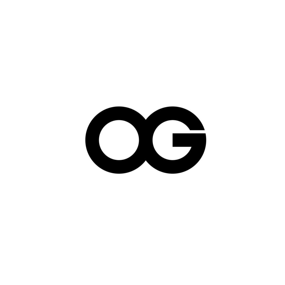 letter OG initial logo template vector illustration icon element Pro Vector