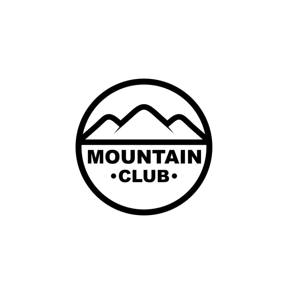 mountain club logo pro vector
