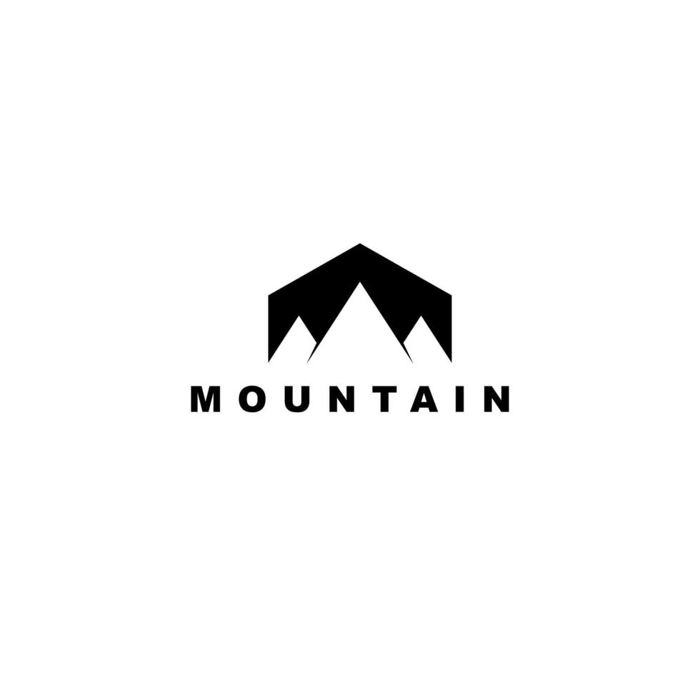 Mountain logo vector illustration Free Vector