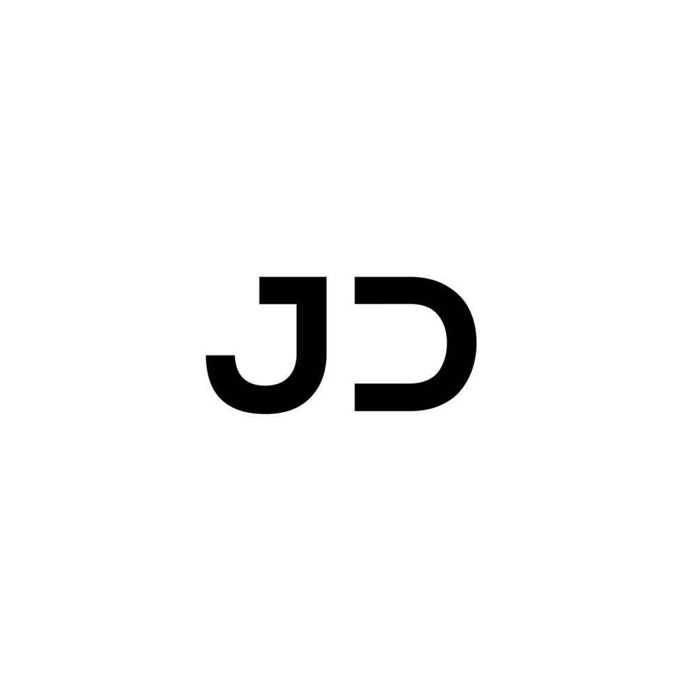 letter JD initial logo template vector illustration icon element Pro Vector
