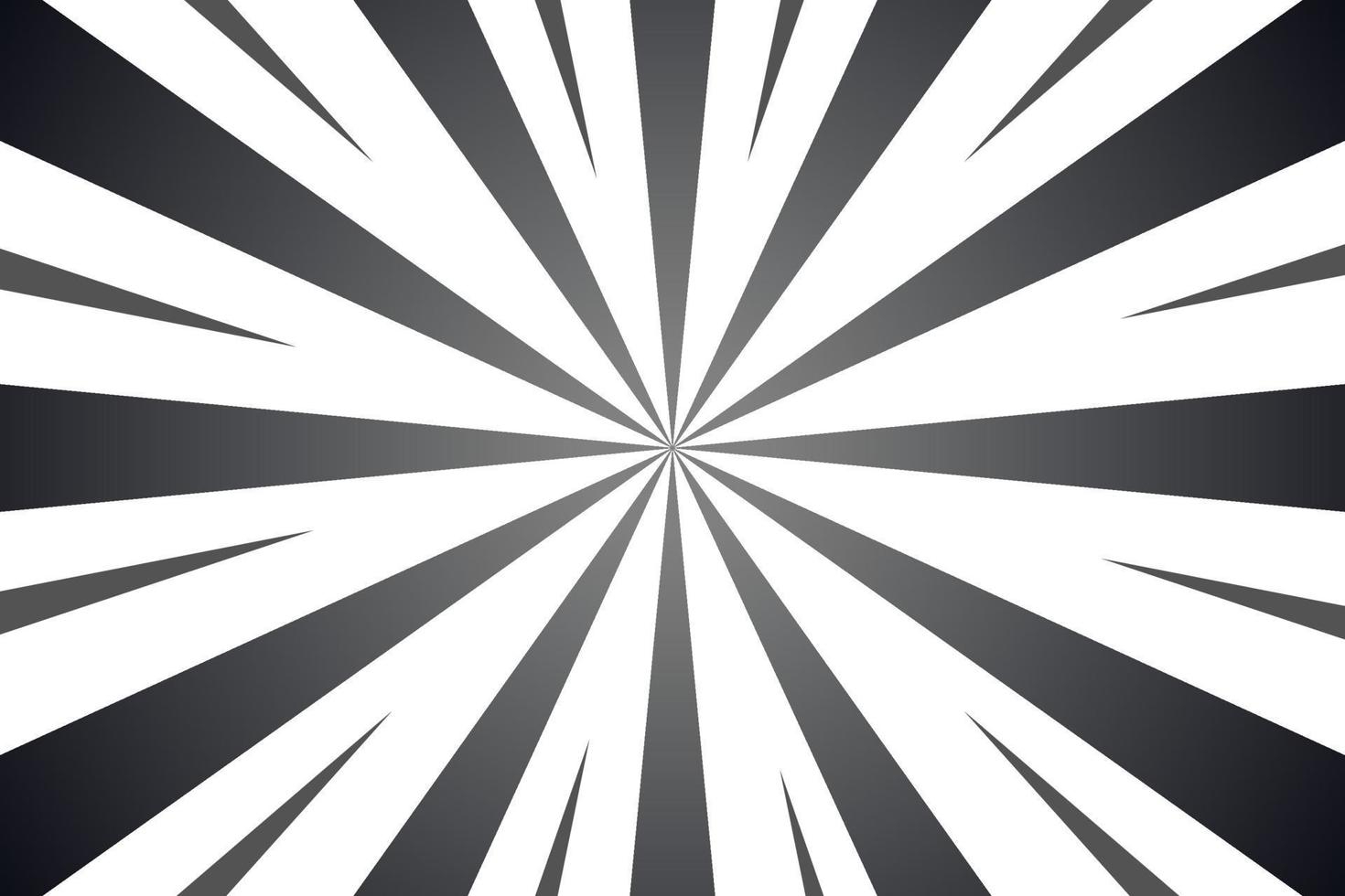 diseño de fondo abstracto vector sunburst blanco y negro