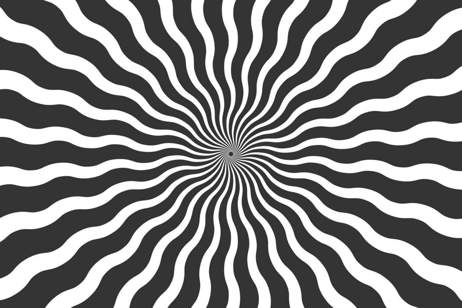 diseño de fondo abstracto de ilusión óptica psicodélica negra vector