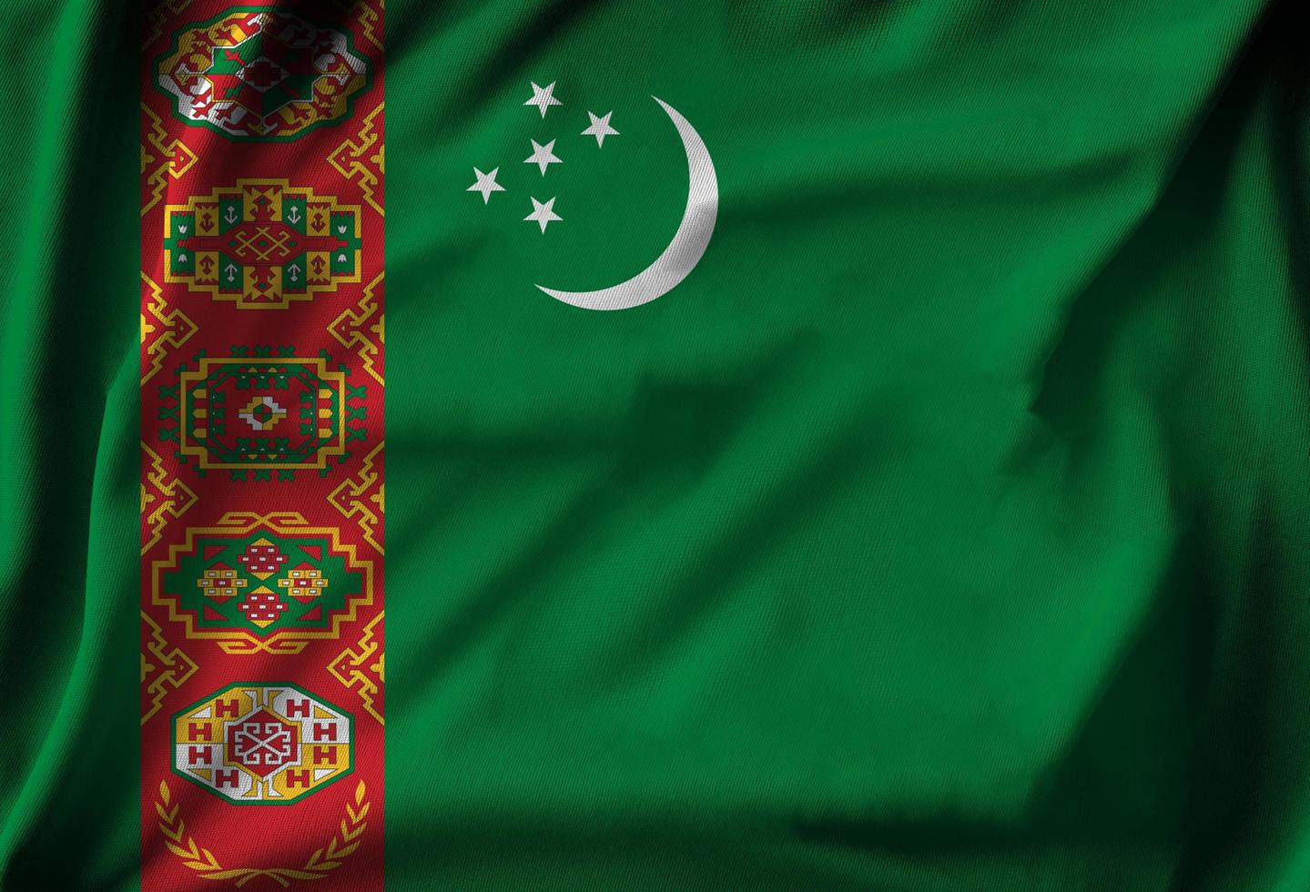 bandera de turkmenistán foto