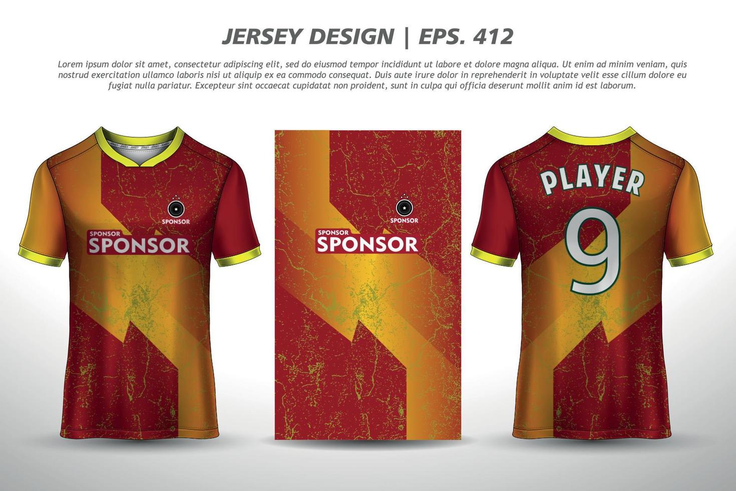 Soccer jersey football design sublimation sport t shirt design Premium Vector collection for racing, cycling, gaming, motocross