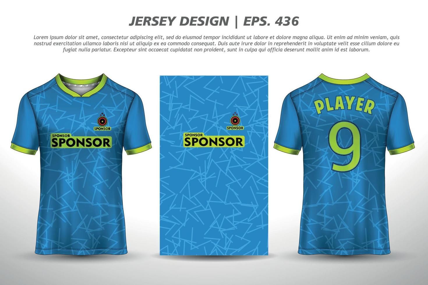 Soccer jersey football design sublimation sport t shirt design Premium Vector collection for racing, cycling, gaming, motocross