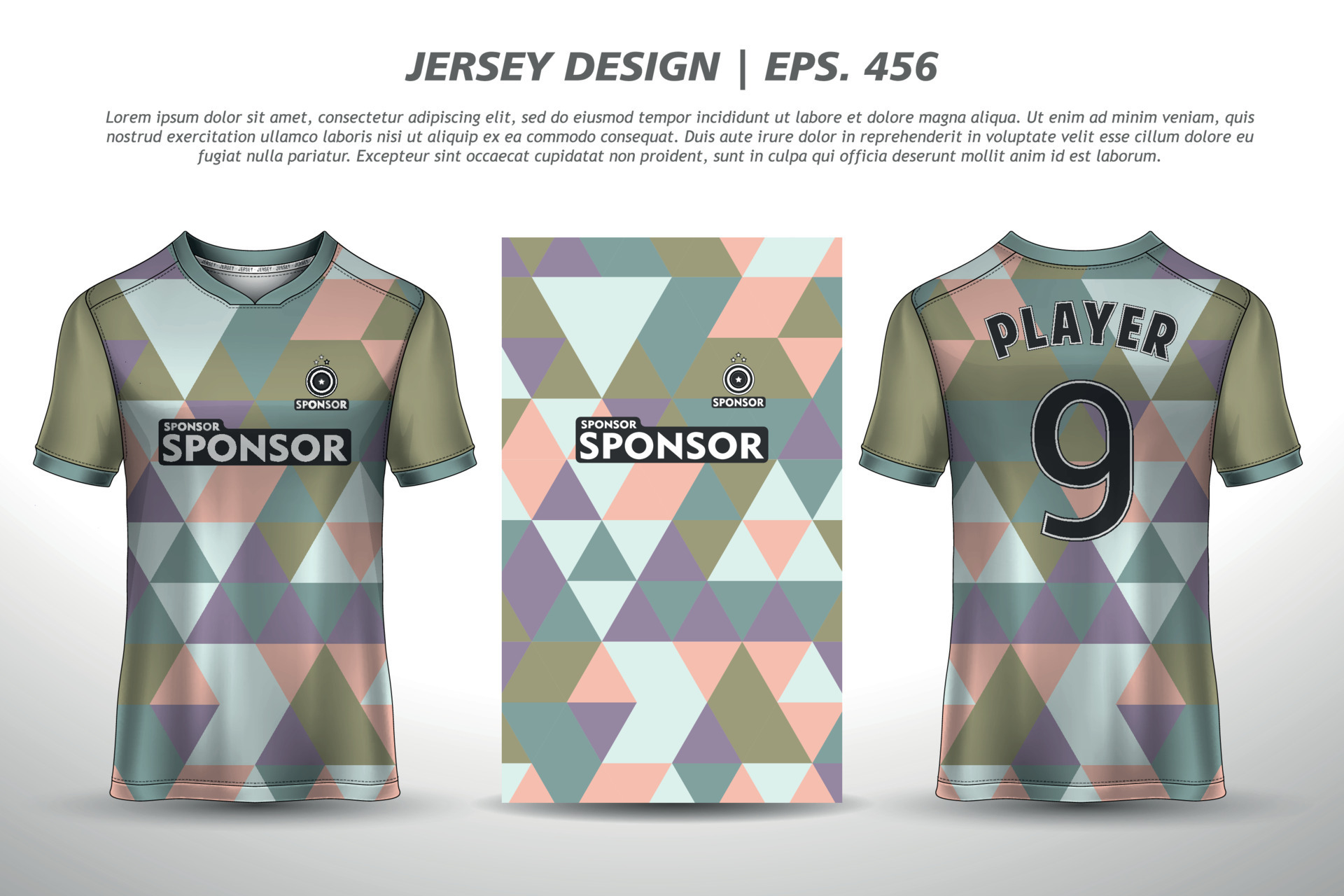 Premium Vector  Soccer jersey design for sublimation, sport t