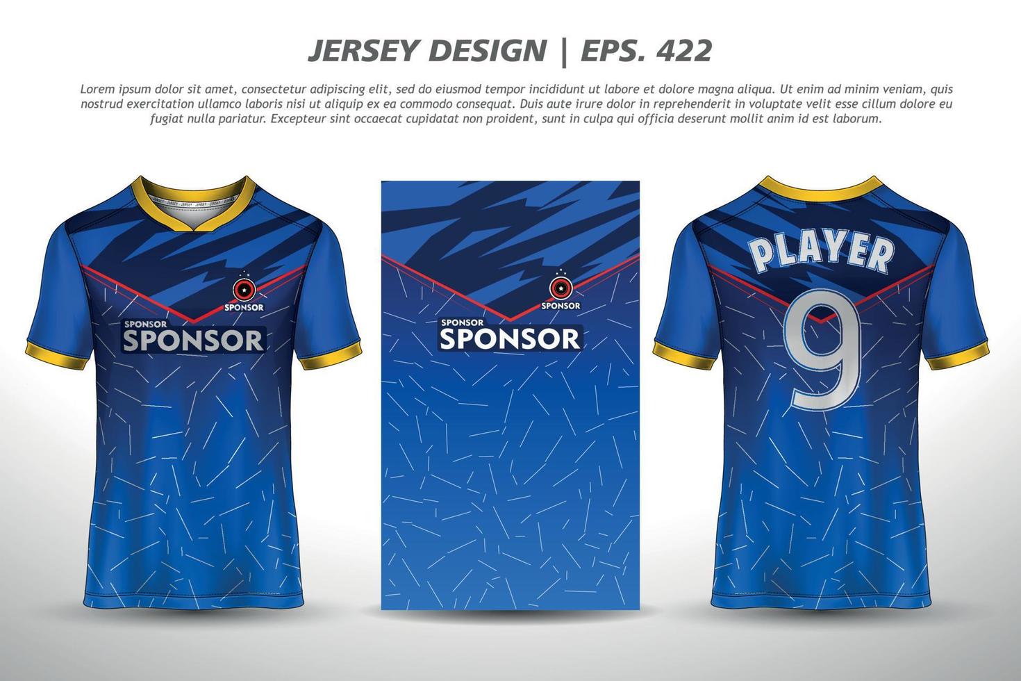 Premium Vector  Soccer jersey template sport t shirt design