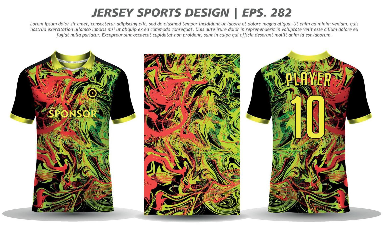 Soccer jersey football design sublimation sport t shirt design Premium Vector collection for racing, cycling, gaming, motocross