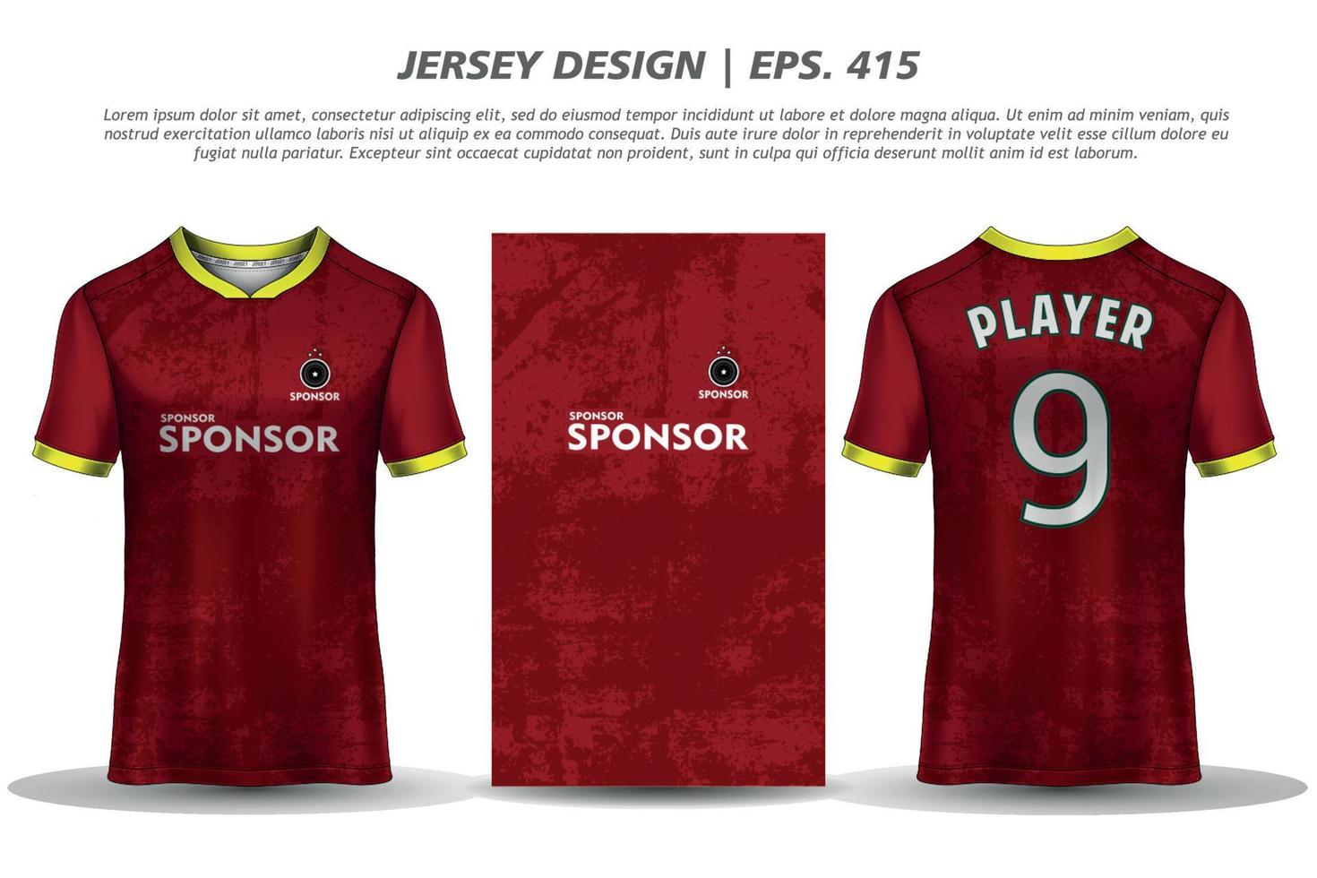 Soccer jersey football design sublimation sport t shirt design Premium Vector collection for racing, cycling, gaming, motocross