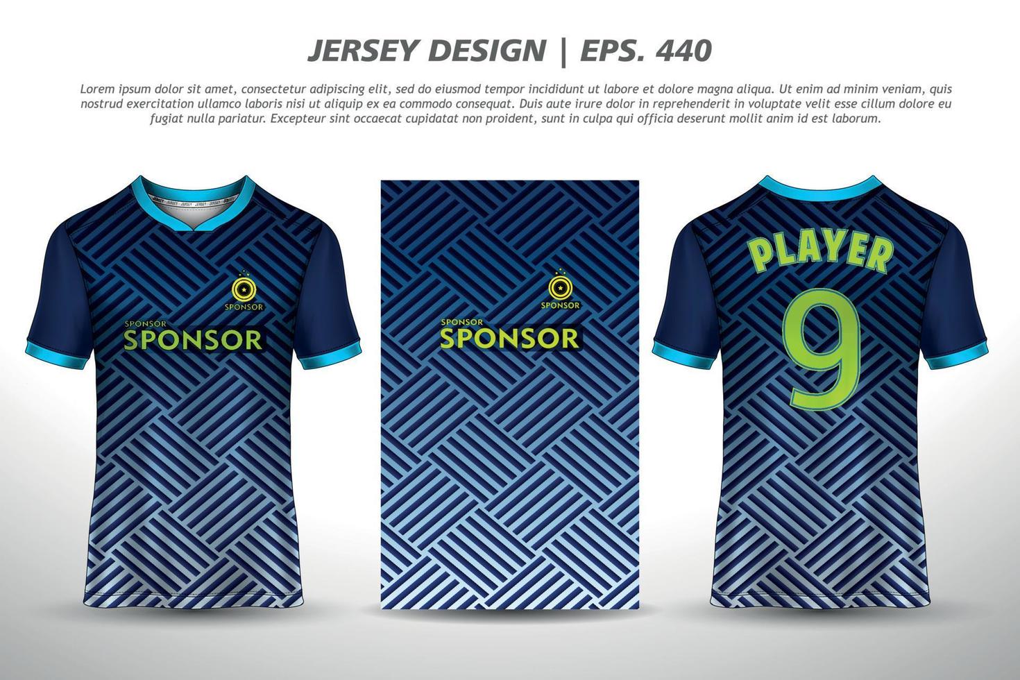 Soccer jersey football design sublimation sport t shirt design Premium Vector collection for racing, cycling, gaming, motocross