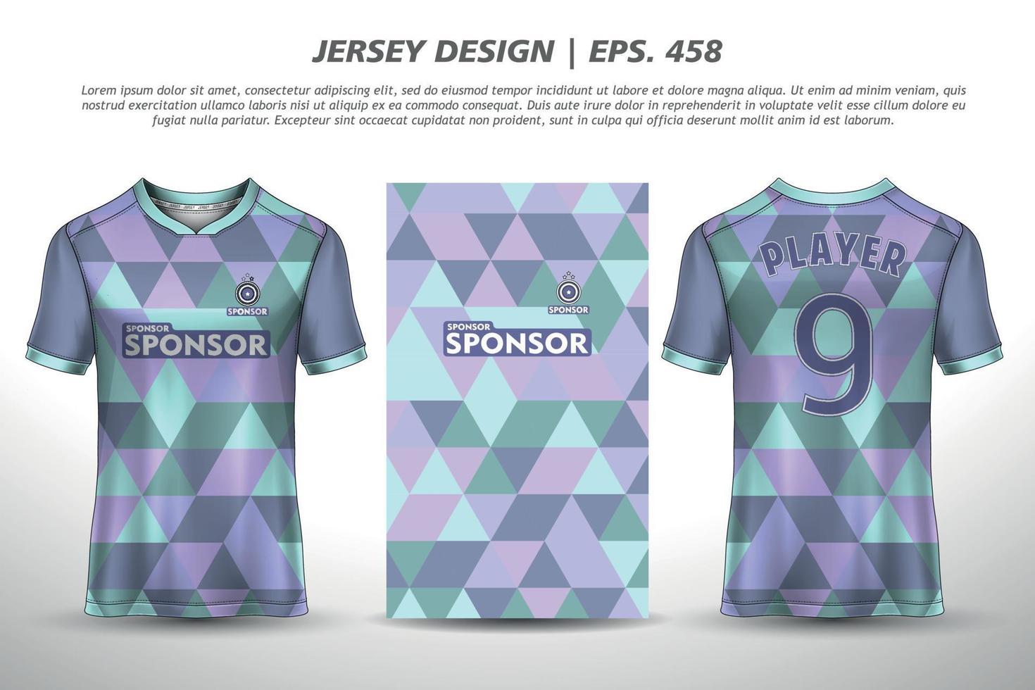 Soccer jersey football design sublimation sport t shirt design Premium Vector collection for racing, cycling, gaming, motocross