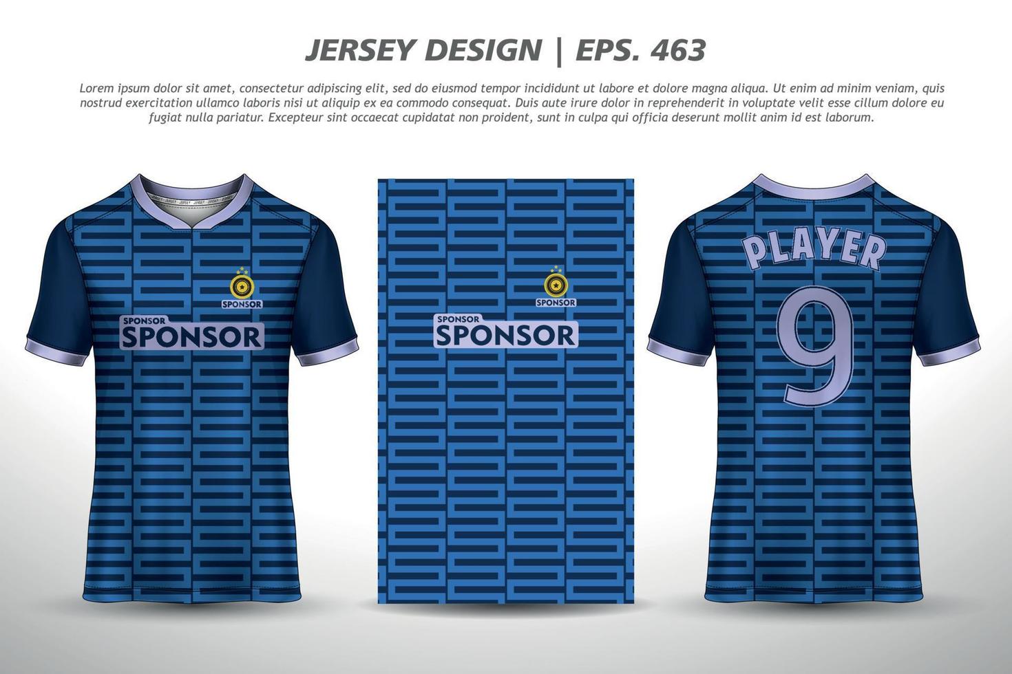 diseño de jersey camiseta de sublimación patrón geométrico premium increíble colección de vectores para fútbol fútbol carreras ciclismo juegos motocross deportes