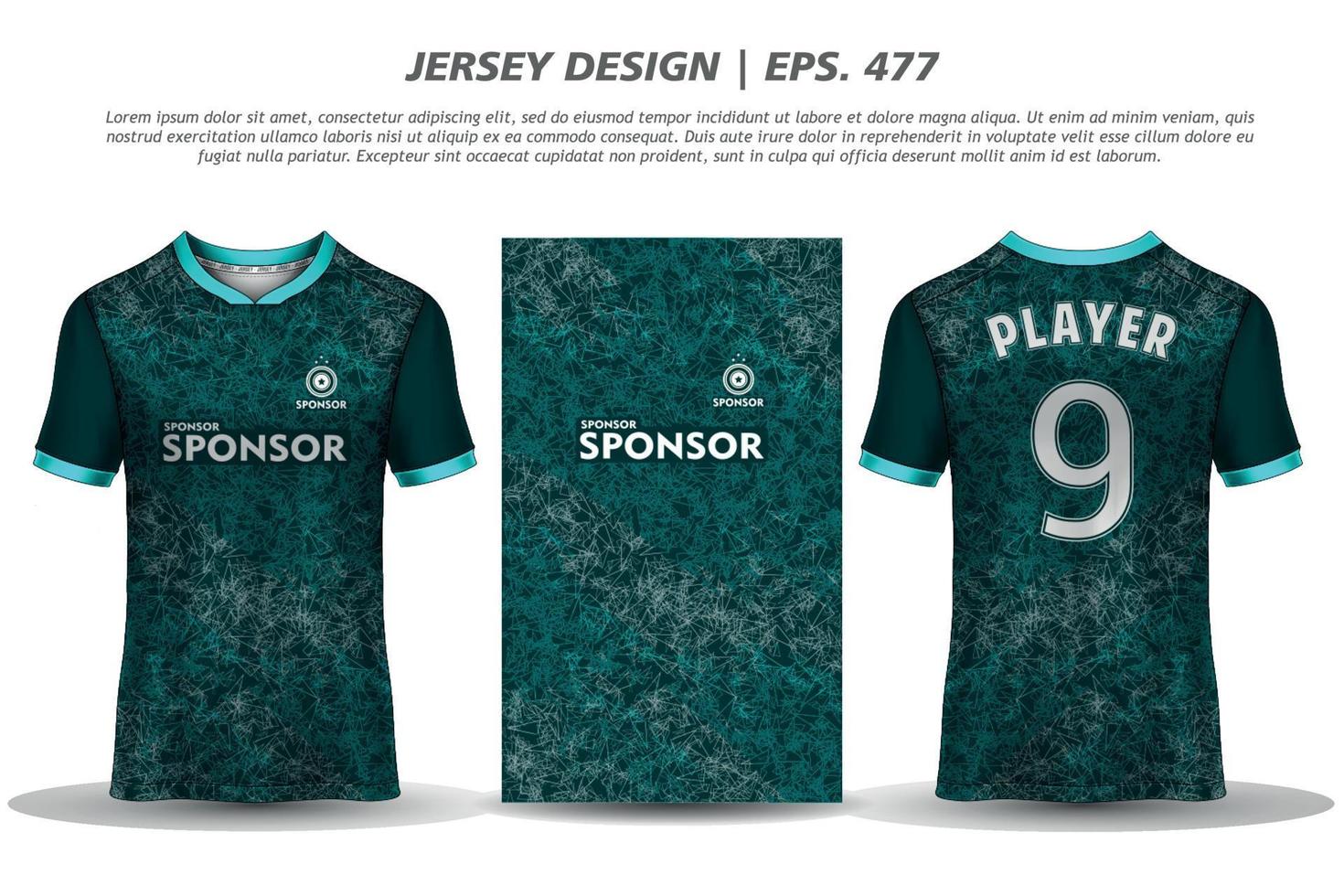 Jersey design sublimation t shirt Premium geometric pattern Incredible Vector collection for Soccer football racing cycling gaming motocross sports