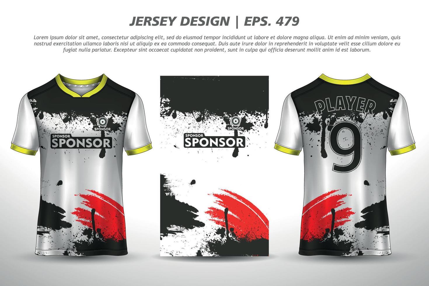 Premium Vector  Jersey design sublimation t shirt premium