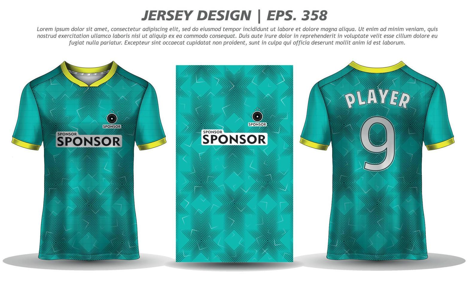 Soccer jersey football design sublimation sport t shirt design Premium Vector collection for racing, cycling, gaming, motocross