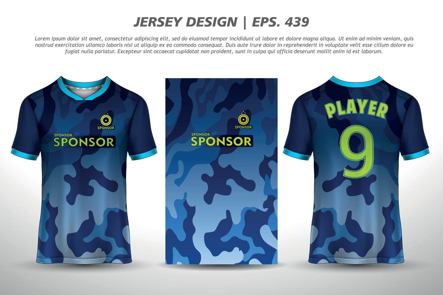 Soccer jersey football design sublimation sport t shirt design Premium Vector collection for racing, cycling, gaming, motocross