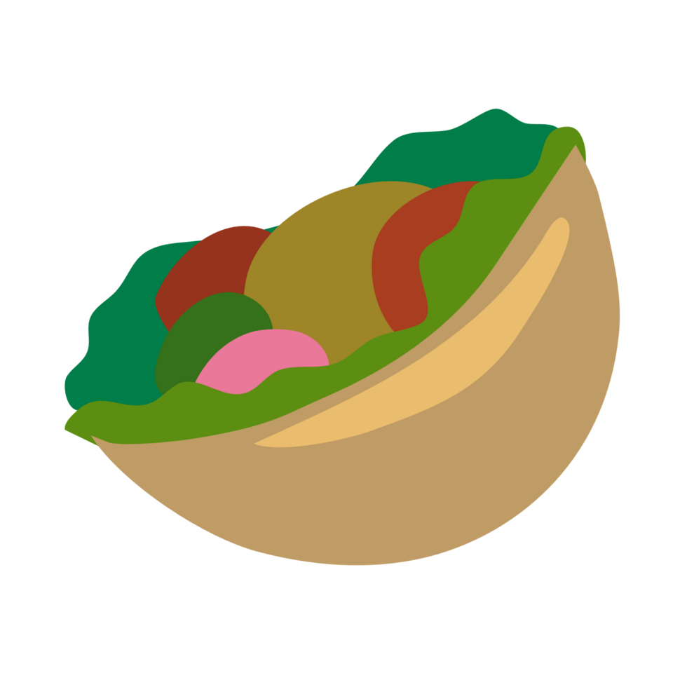 archivo png de kebab de pollo de dibujos animados