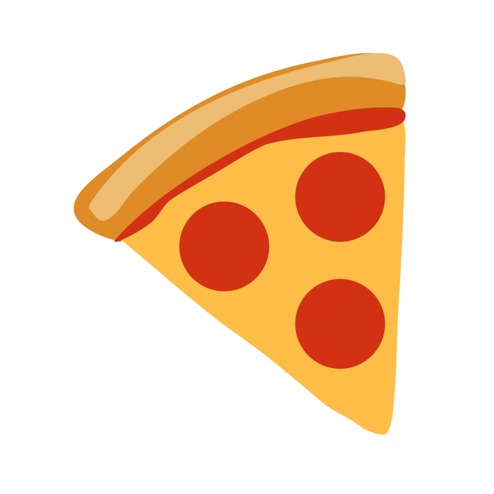 fichier png de dessin animé petite pizza