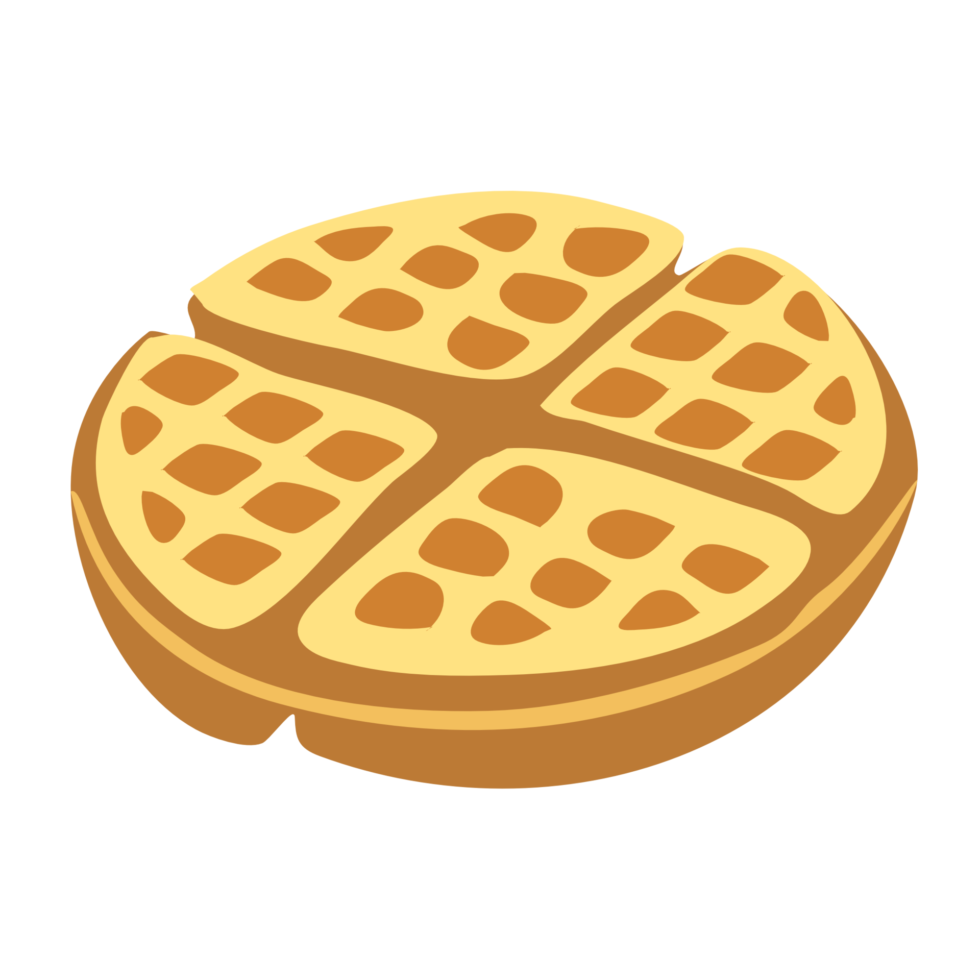 Cartoon waffle dessert PNG file 10179007 PNG