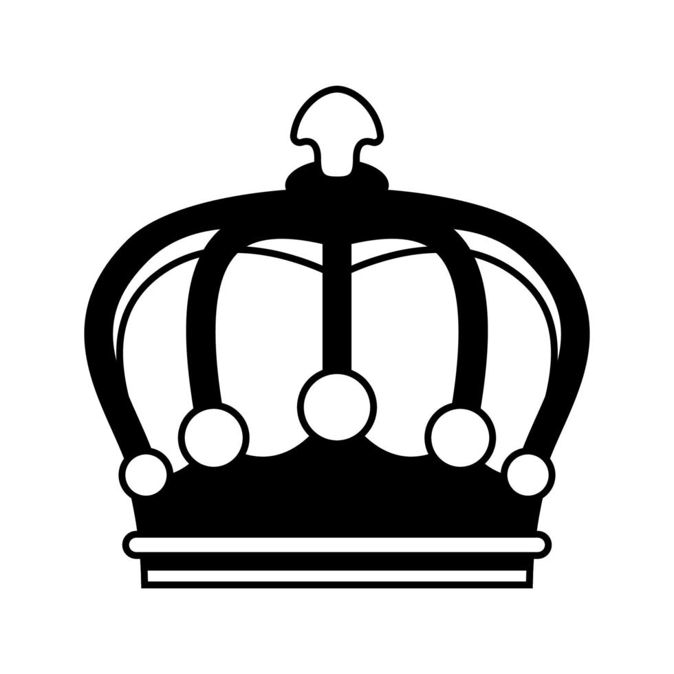 Crown isolated on white background vector