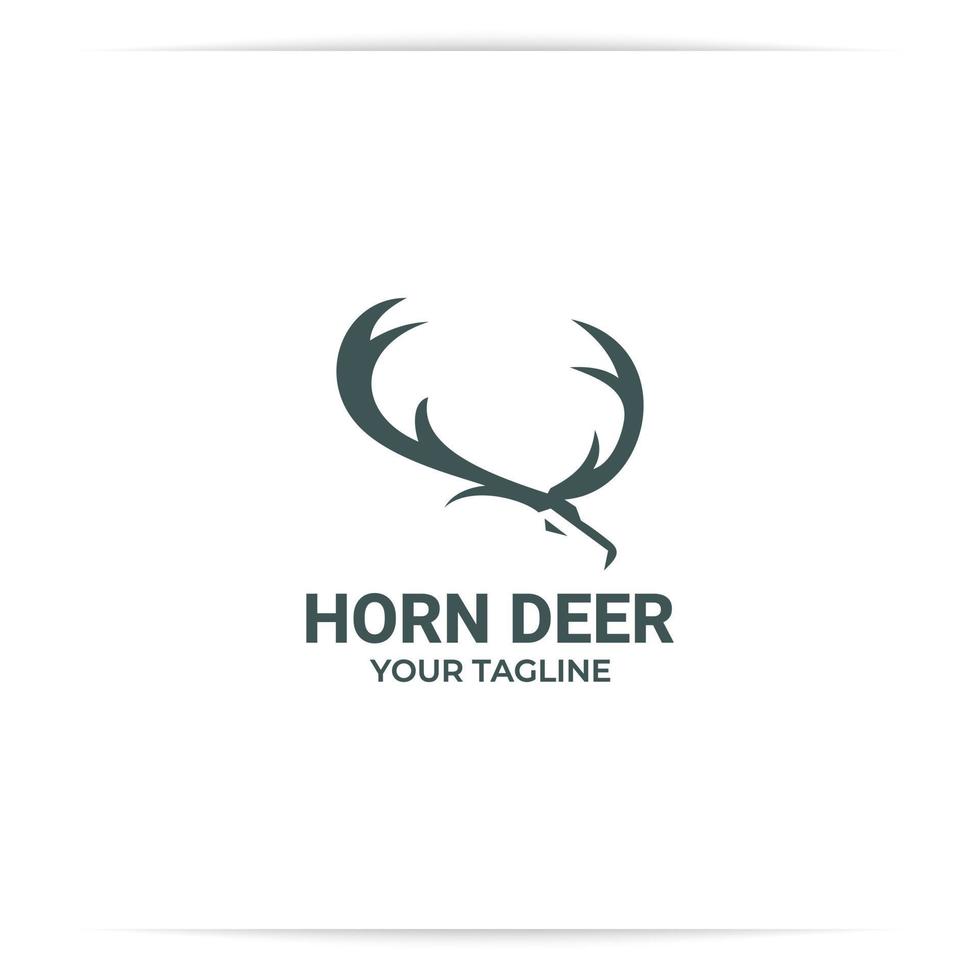 vector de diseño de logotipo de ciervo moderno
