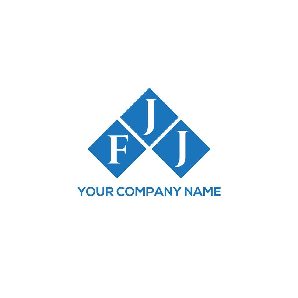 diseño de logotipo de letra fjj sobre fondo blanco. fjj creative iniciales letra logo concepto. diseño de letras fjj. vector