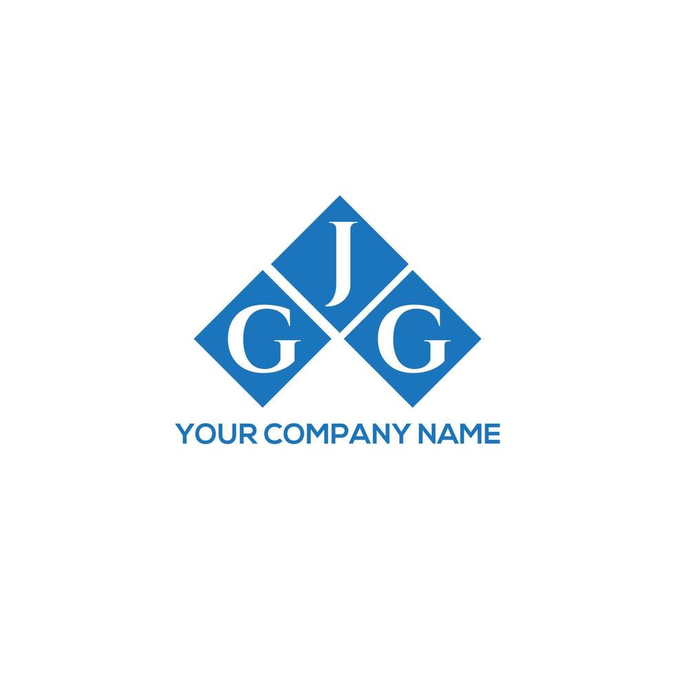 GJG letter logo design on WHITE background. GJG creative initials letter logo concept. GJG letter design. vector