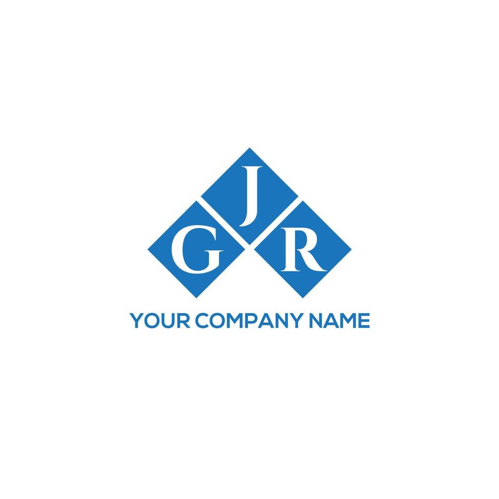 GJR creative initials letter logo concept. GJR letter design.GJR letter logo design on WHITE background. GJR creative initials letter logo concept. GJR letter design. vector