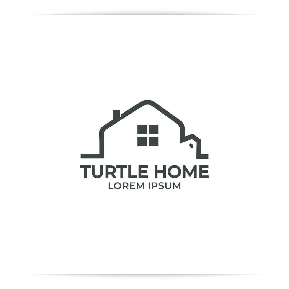 vector de diseño de logotipo de tortuga casera, tortuga, caparazón