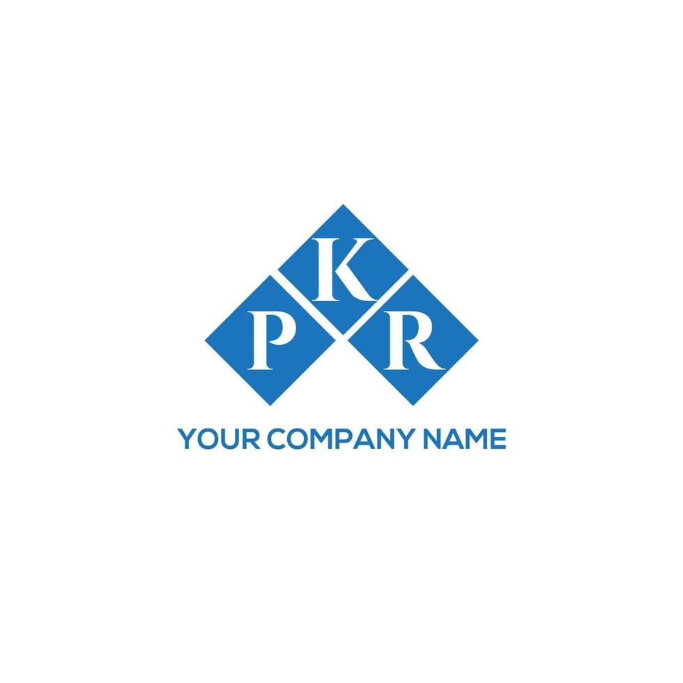 diseño de la letra kpr.diseño del logotipo de la letra kpr sobre fondo blanco. concepto de logotipo de letra inicial creativa kpr. diseño de la letra kpr.diseño del logotipo de la letra kpr sobre fondo blanco. k vector