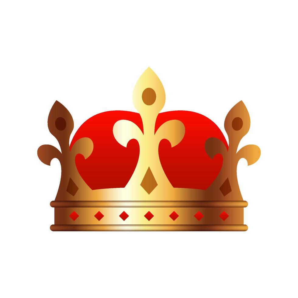 Crown isolated on white background vector