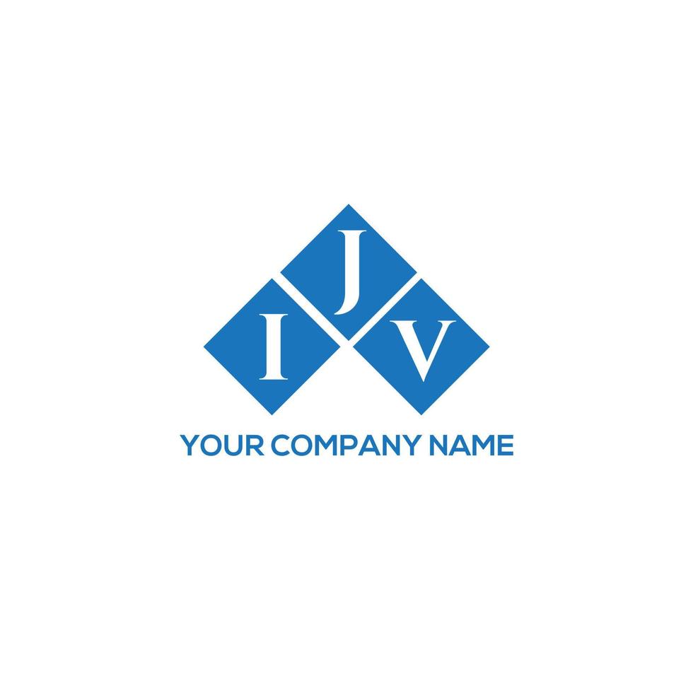 IJV letter logo design on WHITE background. IJV creative initials letter logo concept. IJV letter design. vector