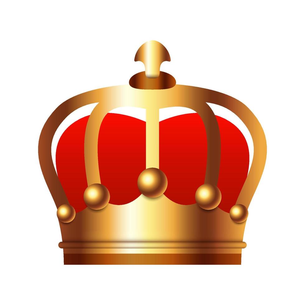 Crown isolated on white background vector