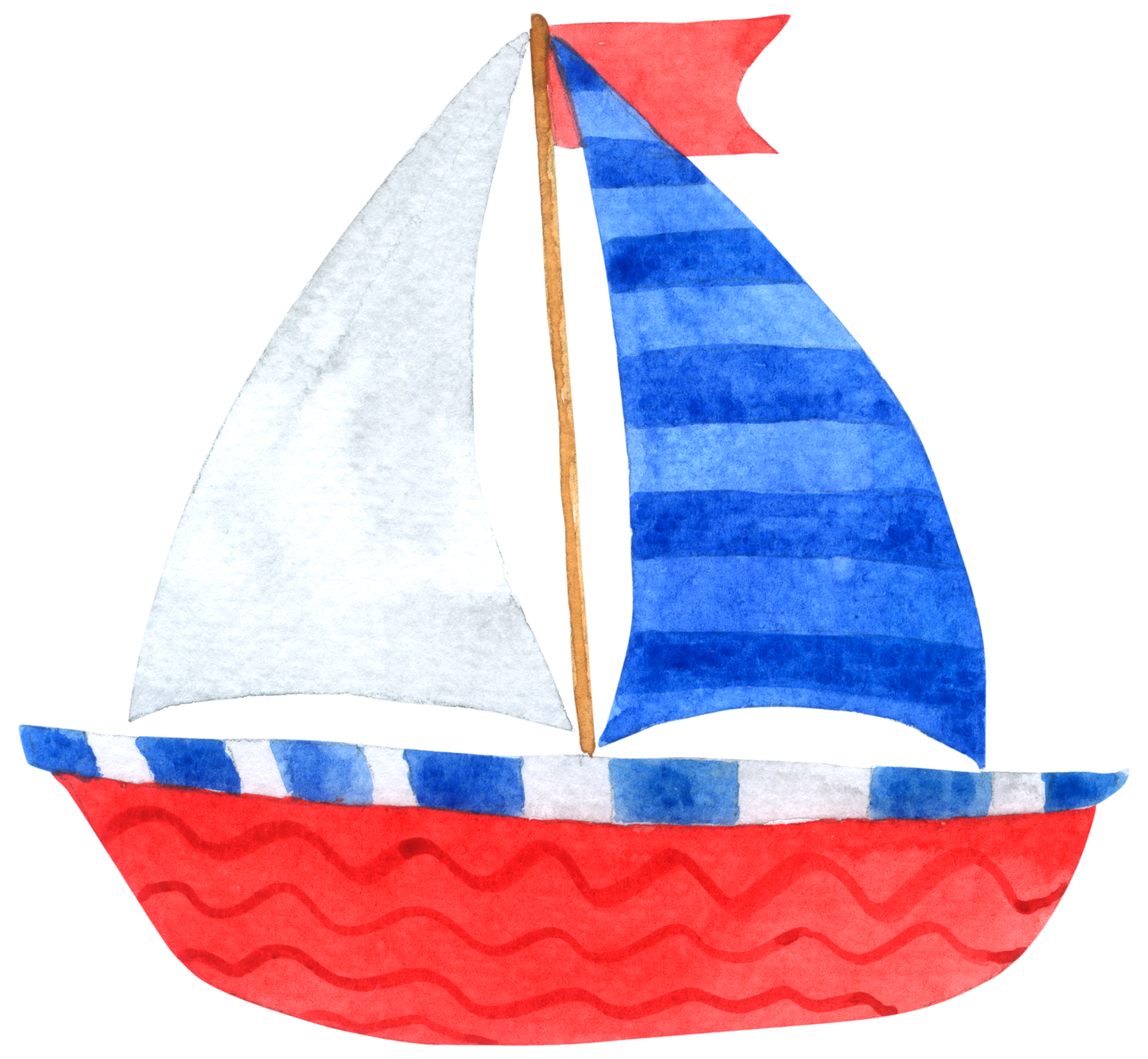 Free Boat watercolor Cartoon 10180406 PNG with Transparent Background