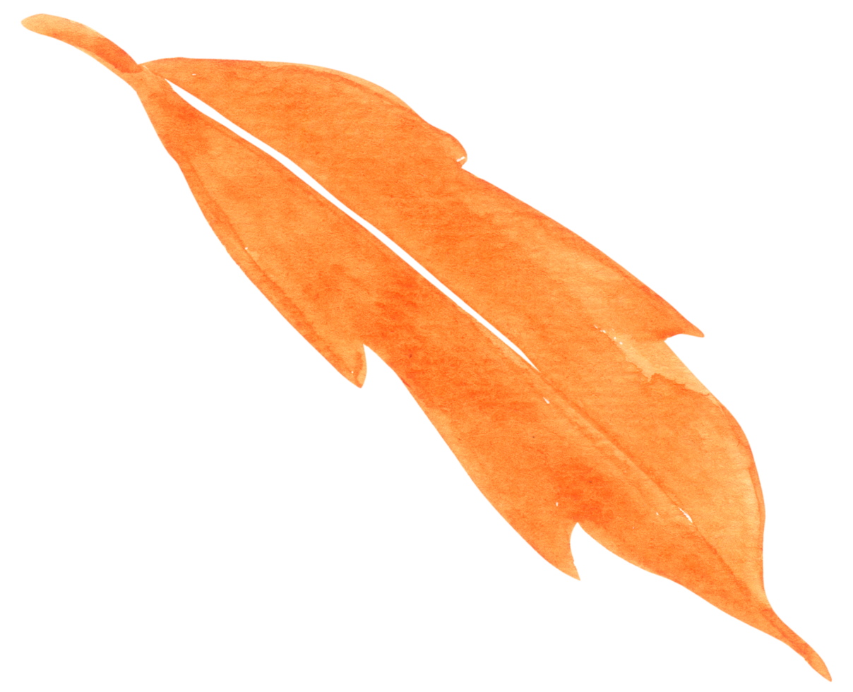 aquarelle de feuilles d'automne png
