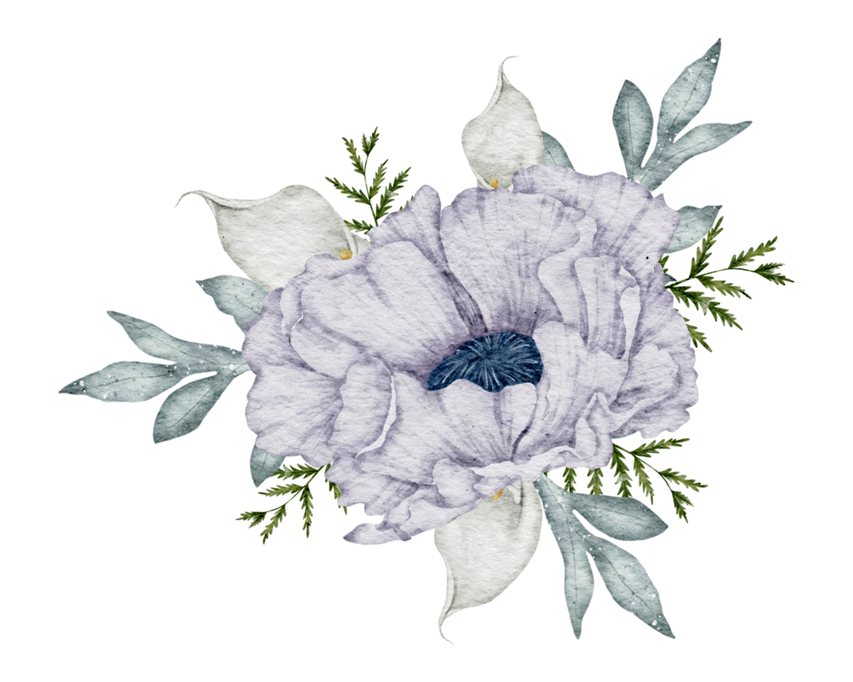 Blumenstrauß Aquarell Hochzeitsblume png