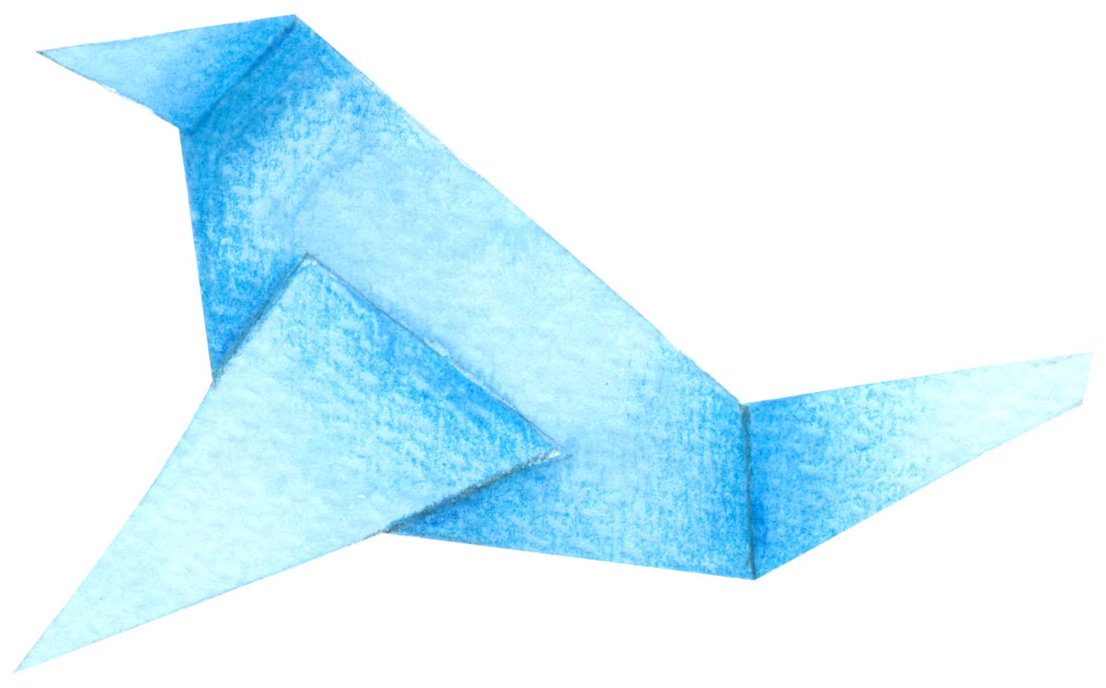 pájaro de papel acuarela png