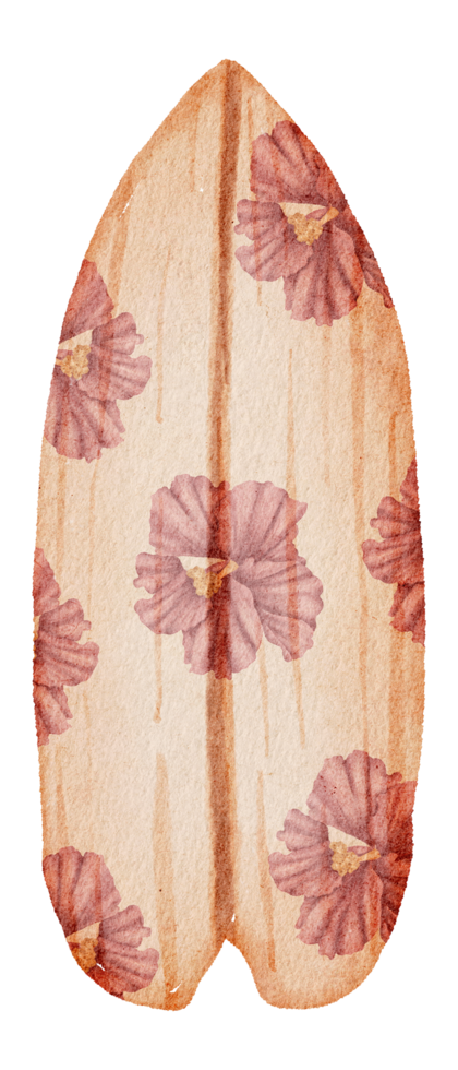 surfplank zomer aquarel png