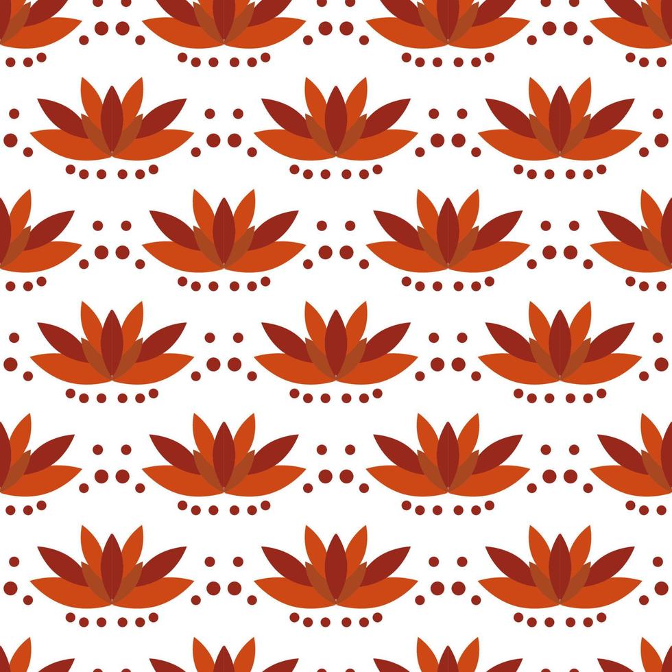 Seamless floral pattern with leaves vector