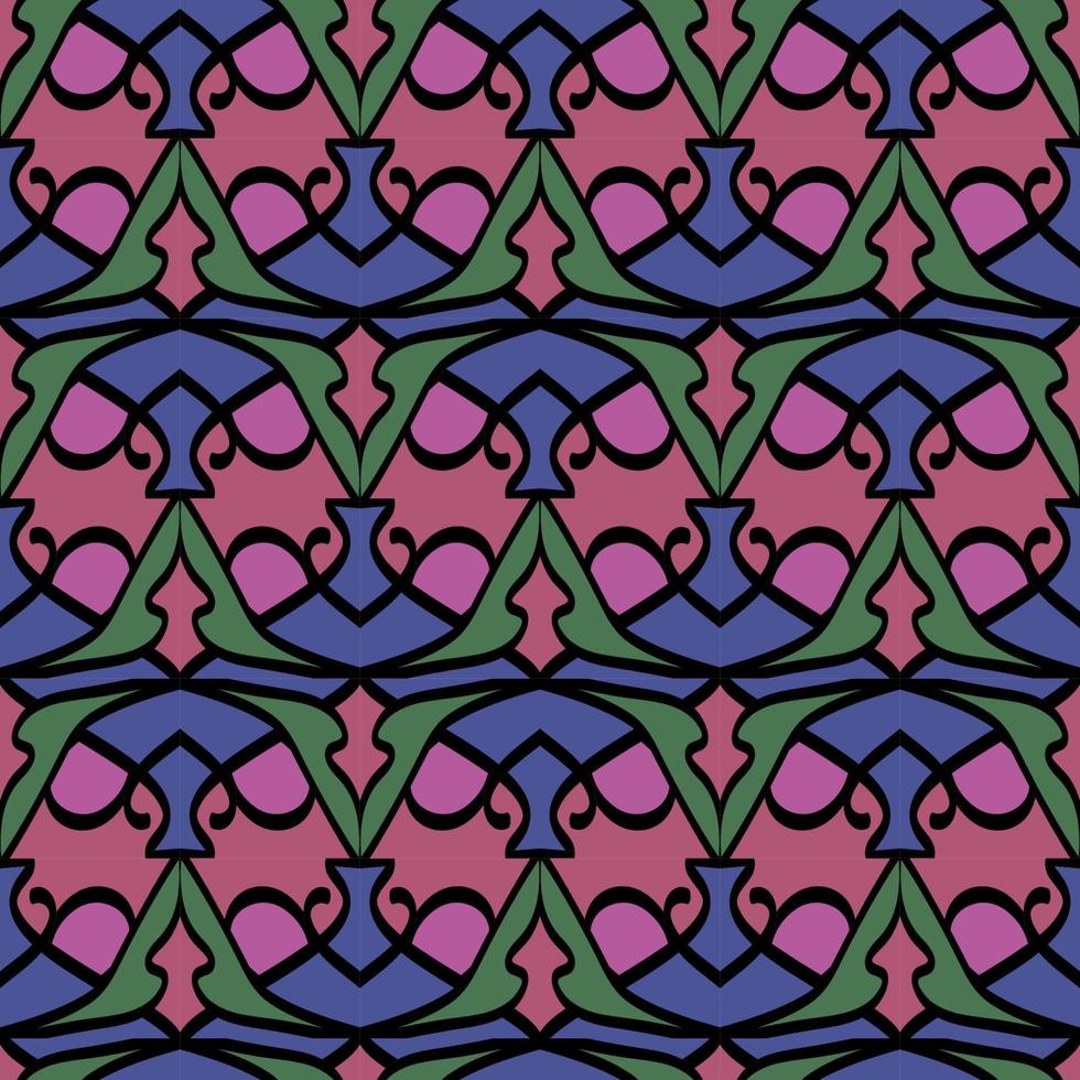 Seamless arabic background pattern with clay jars. vector