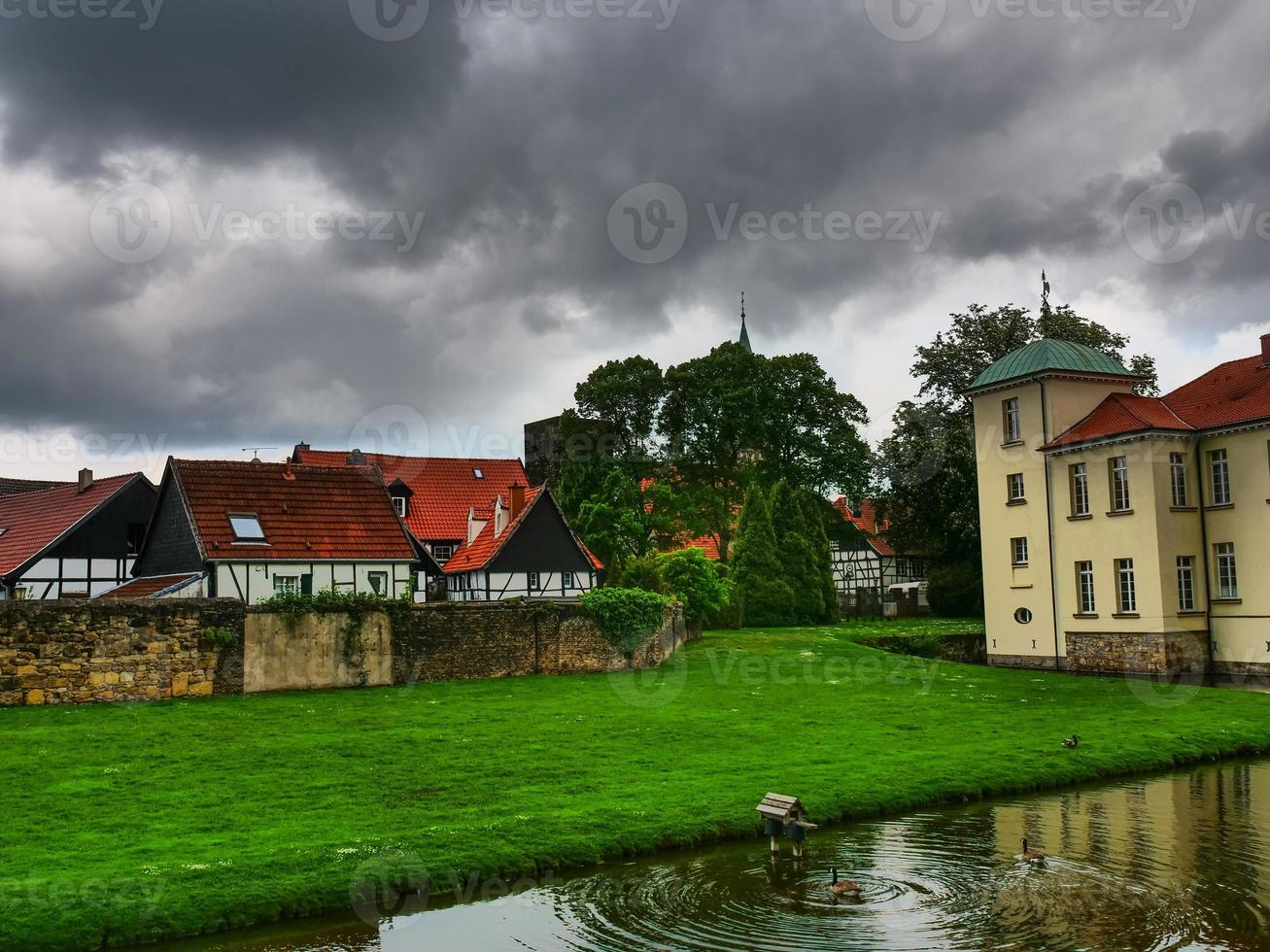 pueblo de westerholt en el área del ruhr alemán foto