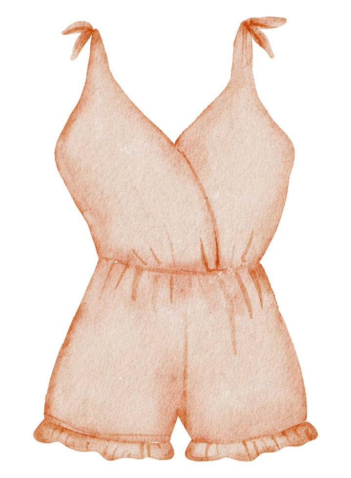 ropa de verano acuarela png