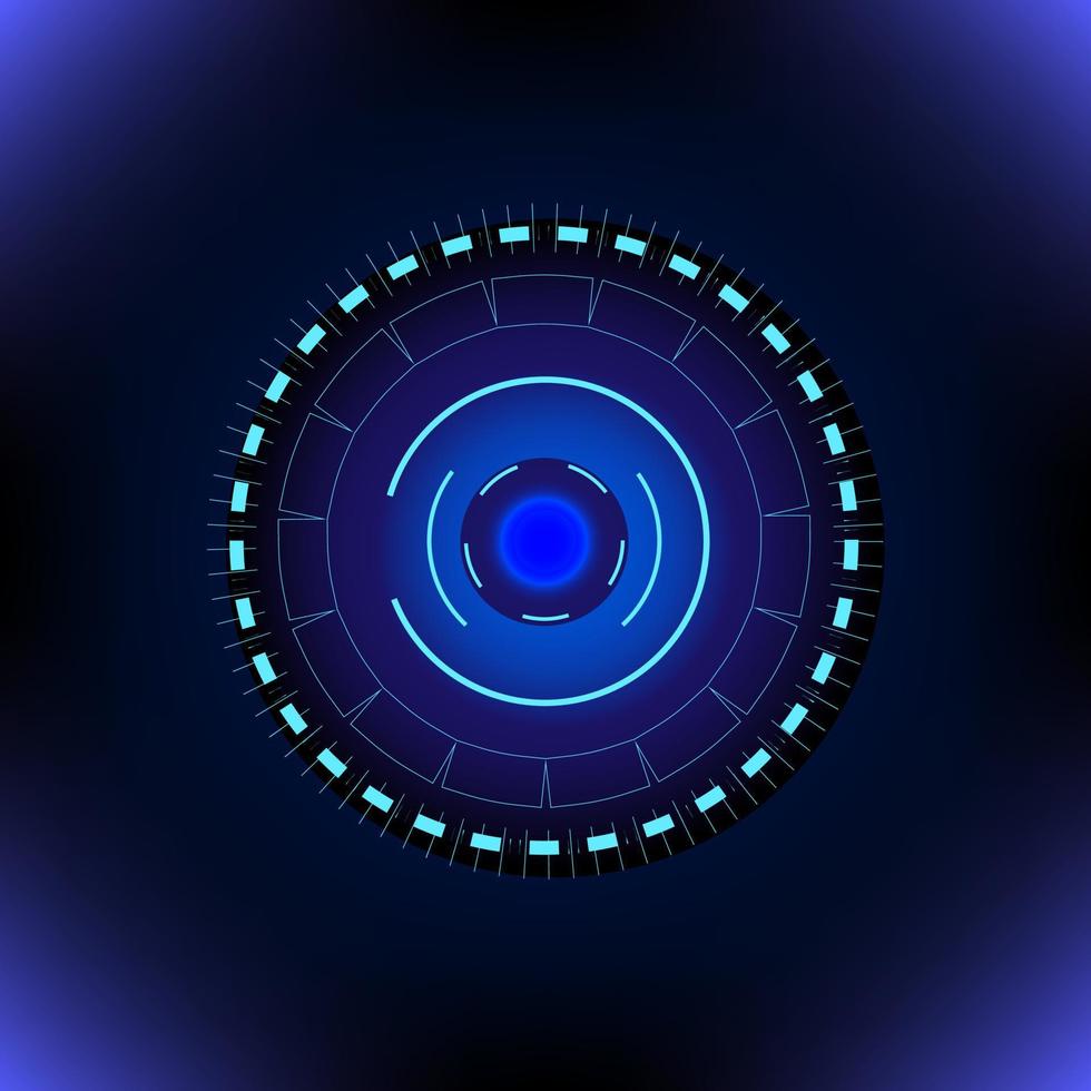 Hitech circle abstract background vector