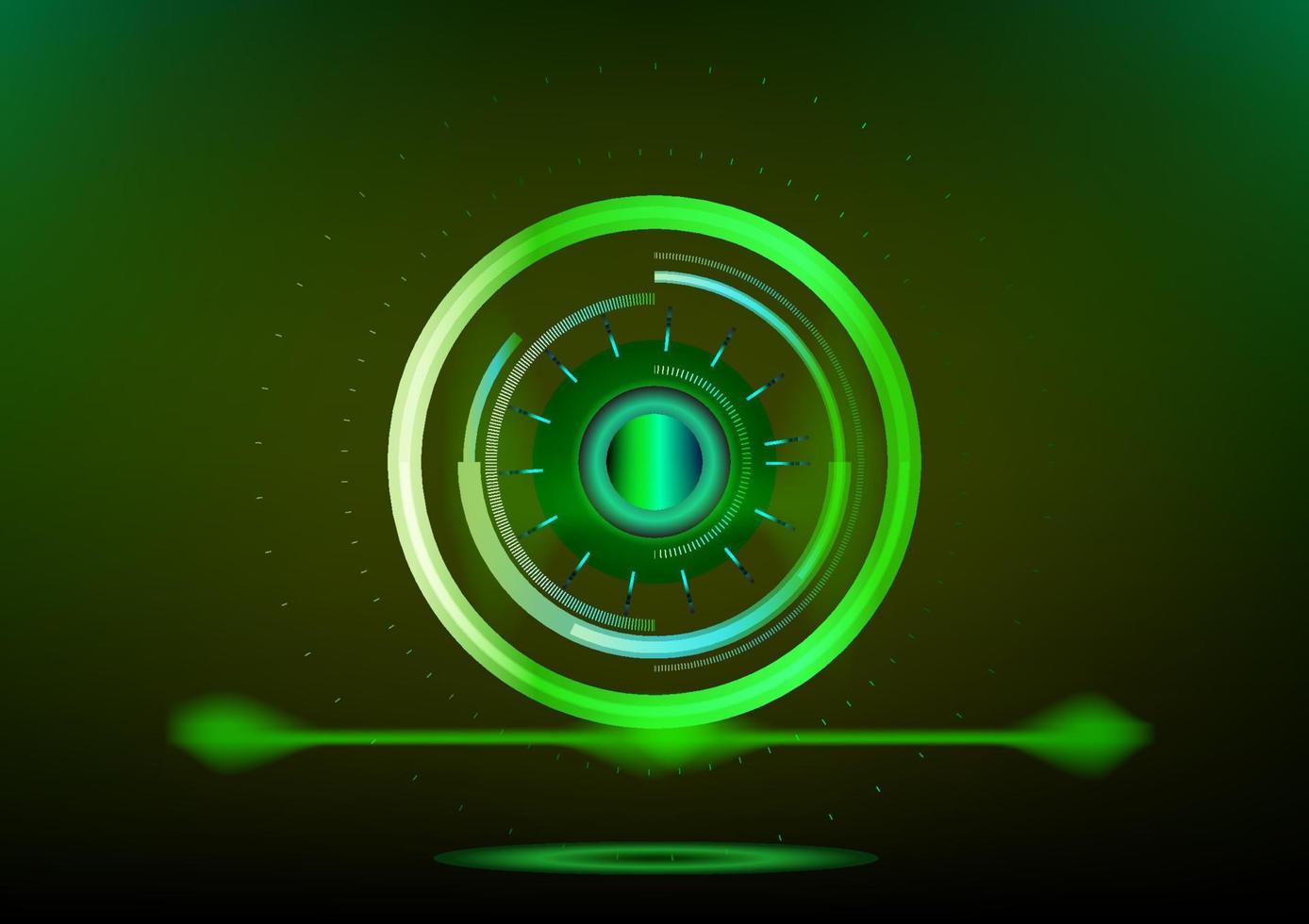 Hello hi-tech radar future technology innovation abstract backgrounds cyber robot illustration vector