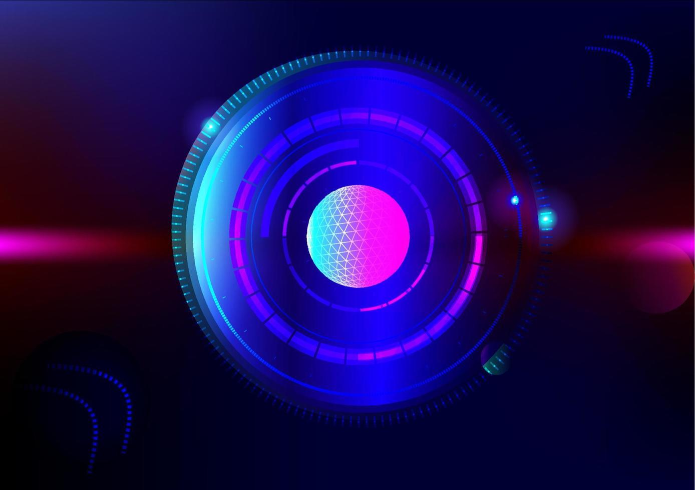 Circle technology energy universe abstract background vector illustration  EPS10 v21 04032021