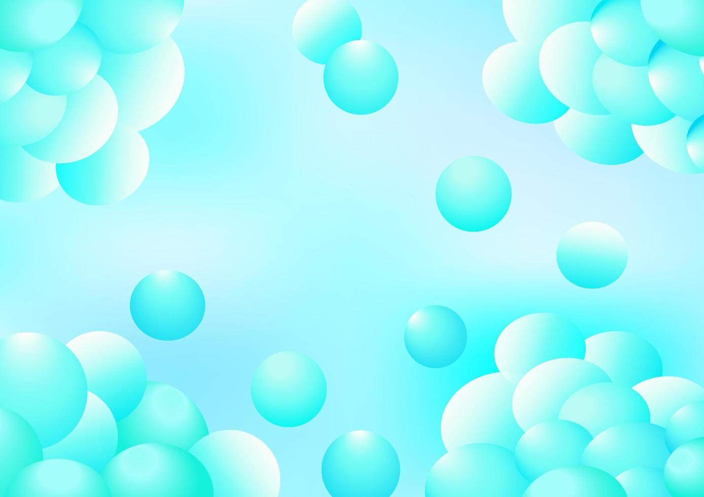 Balloon cloud blue sky abstract backgrounds wallpaper vector illustration